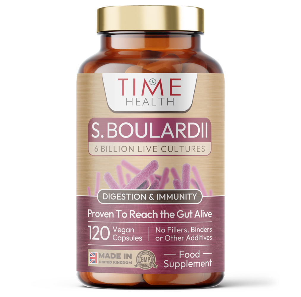 Saccharomyces Boulardii Probiotic – High Strength 6 Billion CFU – Research-Backed – Shelf Stable Strain of S. Boulardii – Travel Ready – 120 Capsules