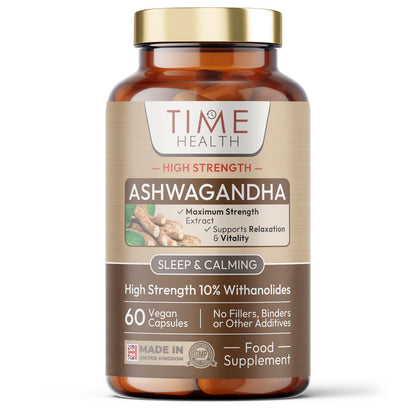 Ashwagandha - 10% Withanolides - HIGH STRENGTH - Maximum Benefits