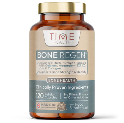 Bone Regen® – Calcium, Magnesium, D3, K2, Zinc & Collagen – Bone Strength & Repair