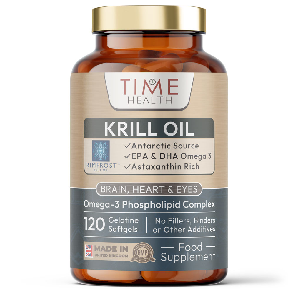 Antarctic Krill Oil Capsules Premium Brand RIMFROST® | Certified Sustainable Seafood | EPA/DHA Phospholipids Bound Omega-3 EPA/DHA and Astaxanthin Esters