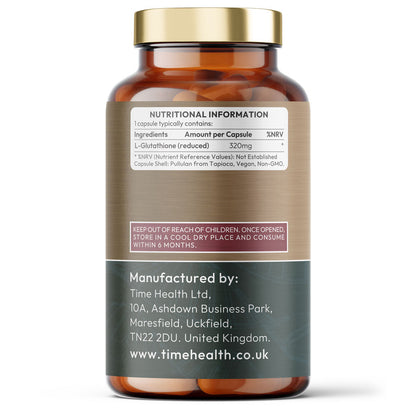 L-Glutathione Reduced - Super Antioxidant - 320mg Premium Glutathione