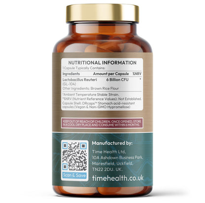 Lactobacillus Reuteri – Research-Backed & High Strength 6 Billion CFU – Shelf Stable