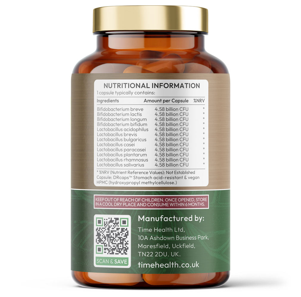 Bio Cultures – Digestive Support - 55 Billion CFU - Stomach Acid Resistant - Advanced Multi-Strain Probiotics Complex