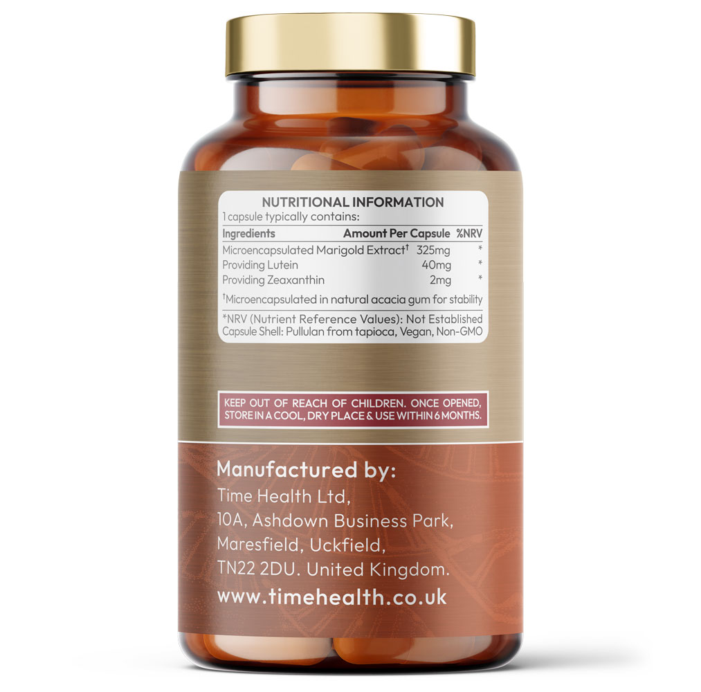 Lutein 40mg - Zeaxanthin 2mg -Maximum Strength - 120 Capsules