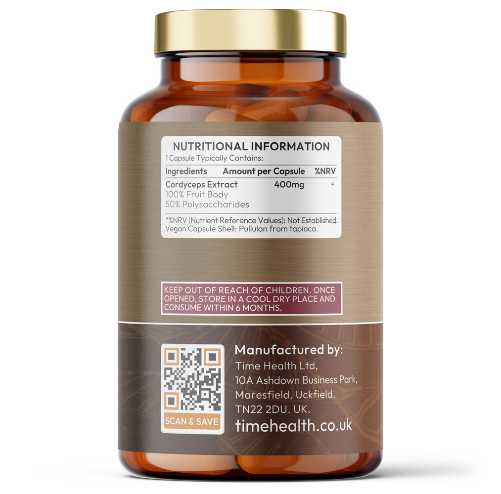 Cordyceps Mushroom - High Strength Extract - 50% Polysaccharides