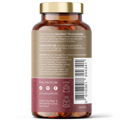 Phytoceramides – Clinically Proven Formula from Lipowheat® – Reduces Appearance of Wrinkles and Improves Skin Smoothness