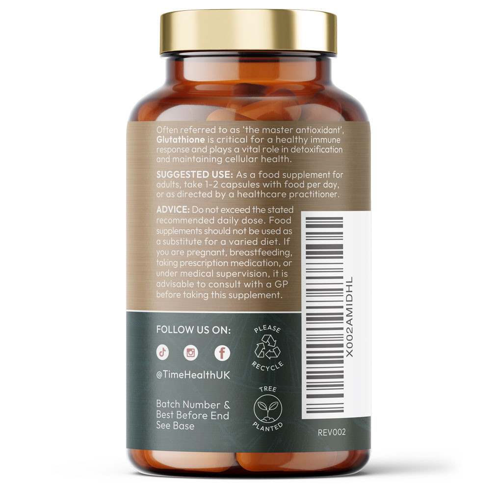 L-Glutathione Reduced - Super Antioxidant - 320mg Premium Glutathione