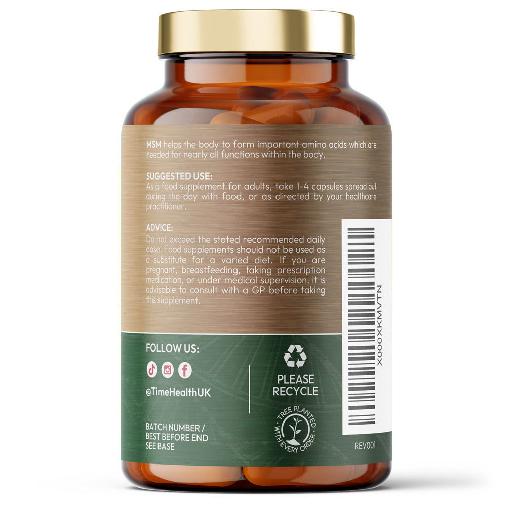 MSM DistilPure™ - Plant Origin Sulphur - Skin & Joint Support