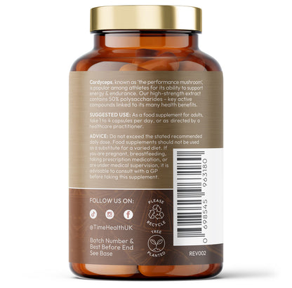 Cordyceps Mushroom - High Strength Extract - 50% Polysaccharides