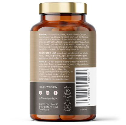 Humiplex® - Fulvic & Humic Multi-Nutrient Complex - Minerals, Trace Elements, Amino Acids, Probiotics & Prebiotics - pH Balance, Detox & Digestion