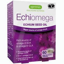 Igennus Echiomega Echium Seed Oil packaging on a white background