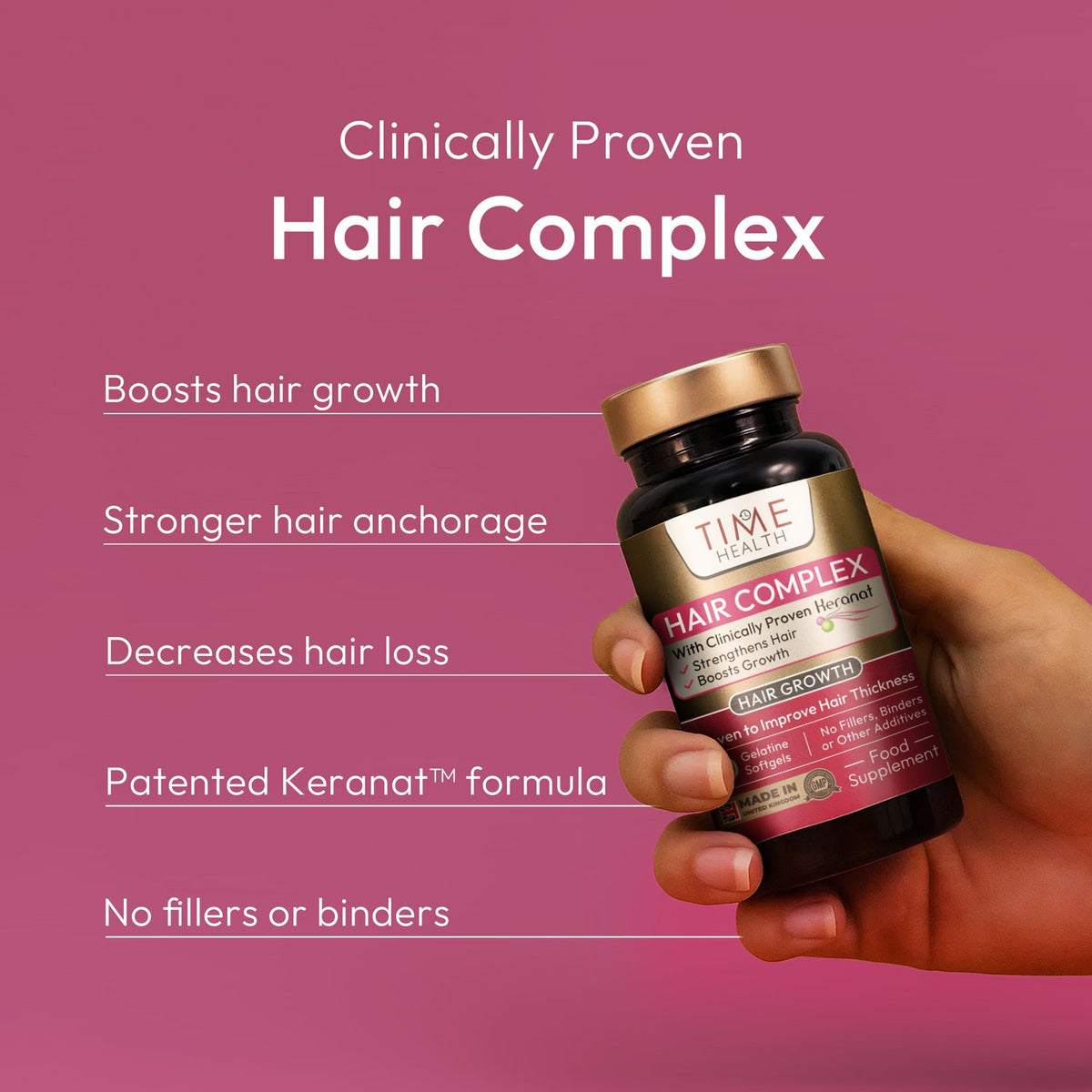 Time Health Hair Complex  - Keranat - Hair growth, hair loss support| Hover