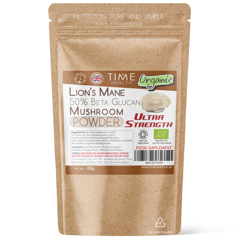 Lions Mane (Hericium Erinaceus‎) High Strength 50% Polysaccharides / 30% Beta 1,3/1,6 D Glucan - Capsules - Lion's Mane High Strength
