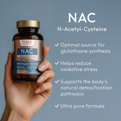 Nac benefits - supports glutathione synthesis, reduce oxidative stress, supports detoxification, ultra pure | Hover