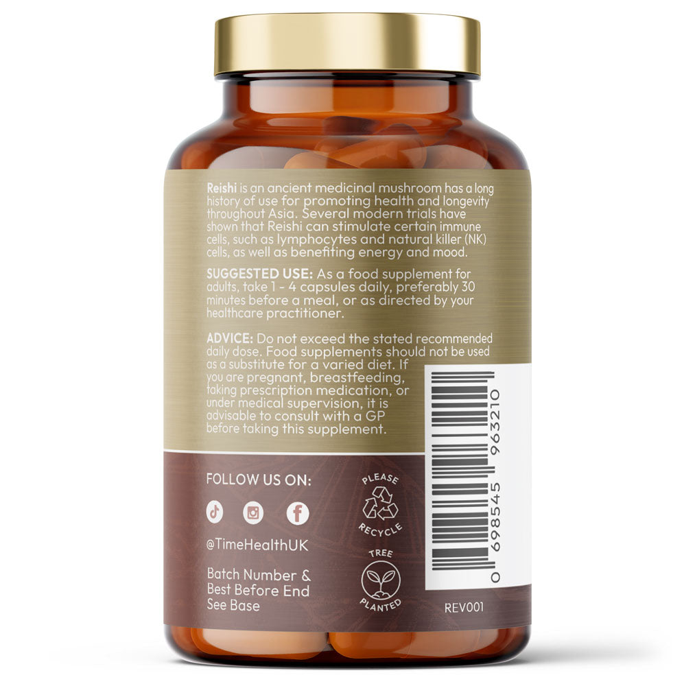 Reishi Mushroom Extract – High Strength 50% Polysaccharides – Immunity & Vitality