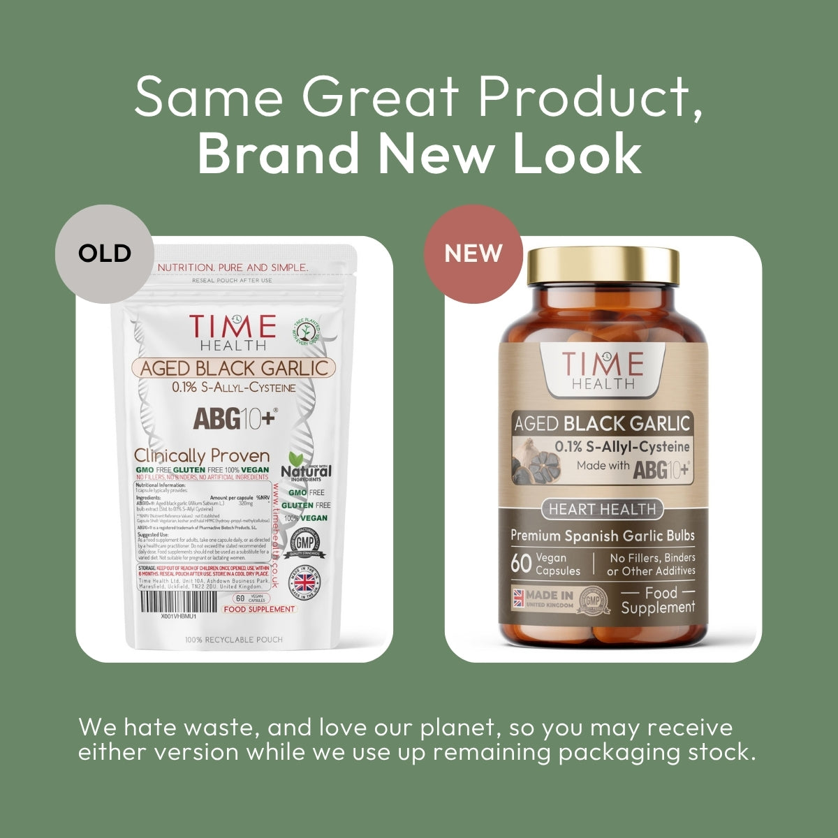 Aged Black Garlic Extract - Clinically Proven Brand ABG10+ - Patented Formula - Standardised S-Alyll-Cysteine (SAC) - Spanish Source
