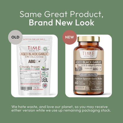 Aged Black Garlic Extract - Clinically Proven Brand ABG10+ - Patented Formula - Standardised S-Alyll-Cysteine (SAC) - Spanish Source
