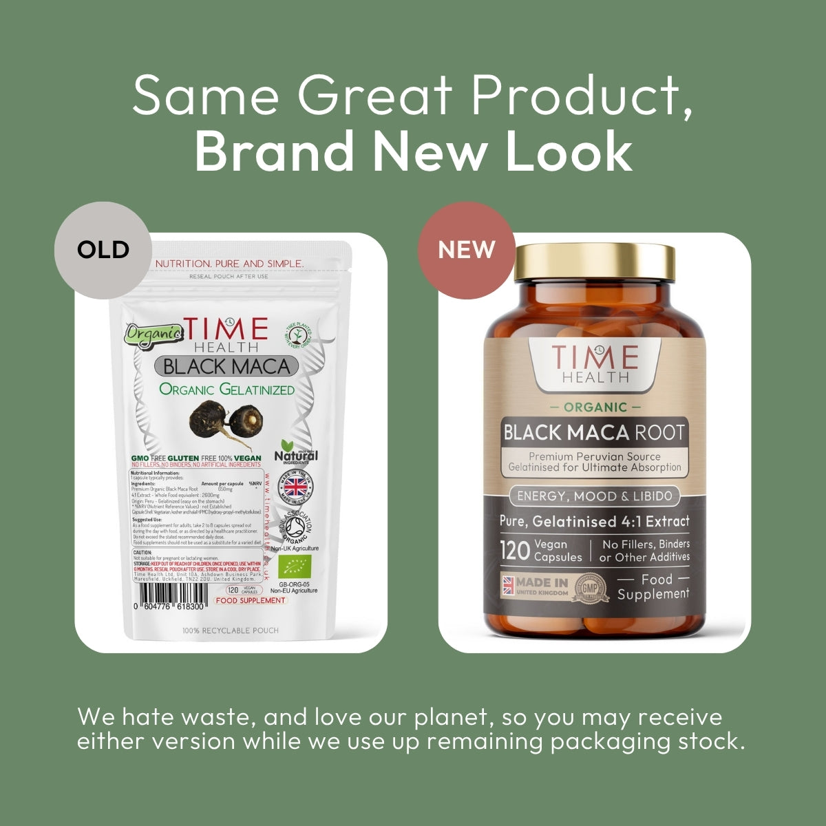Black Maca Root - Soil Association Certified Organic - Capsules / Powder