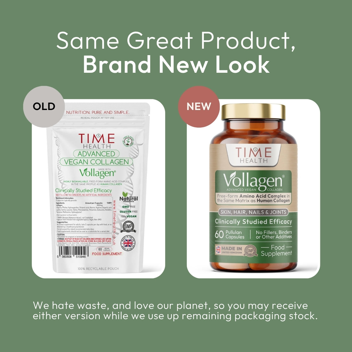 Vollagen® Advanced Vegan Collagen - Amino Acid Complex in Ratio of Collagen - Isolated Form Aminos for Maximum Absorption - Studied Effectiveness