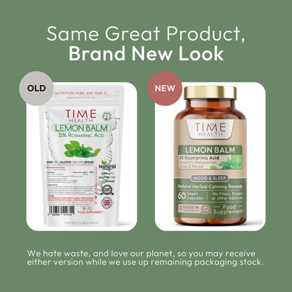 Lemon Balm Leaf Extract - 300mg - Min. 5% Rosmarinic Acid