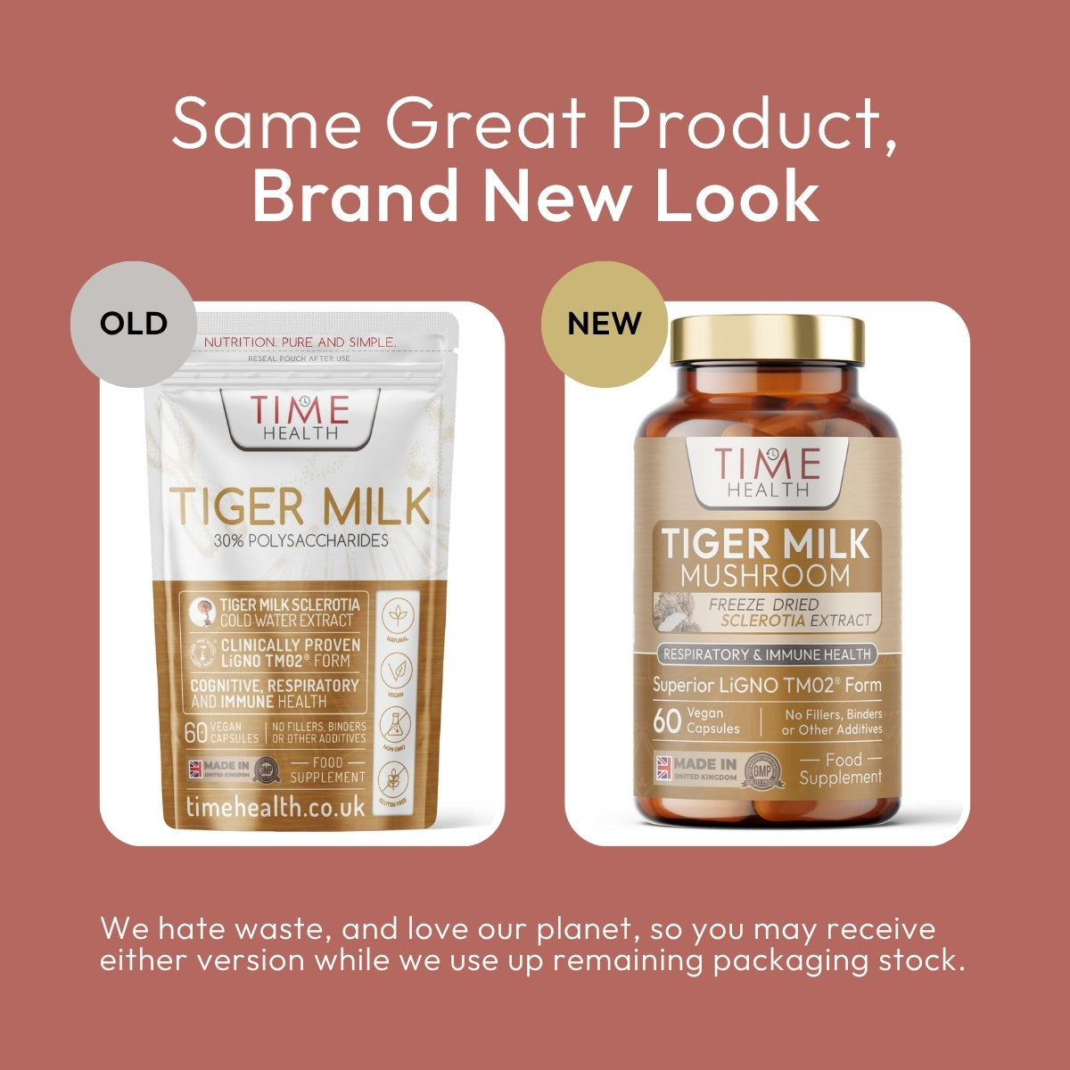 Tiger Milk Mushroom - Clinically Studied LiGNO TM02® - Neuroplasticity, Respiratory & Immune Health - 60 or 120 Capsules
