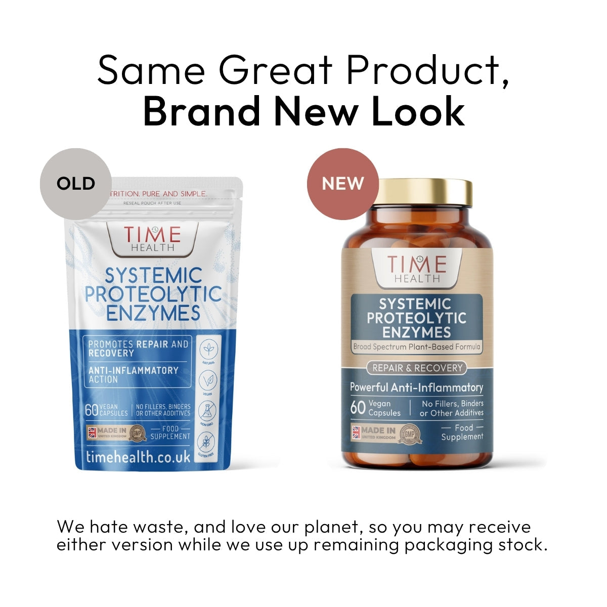 Systemic Proteolytic Enzymes Complex – Repair & Recovery – Mixed Enzyme Formula with Ginger & Ionic Trace Minerals